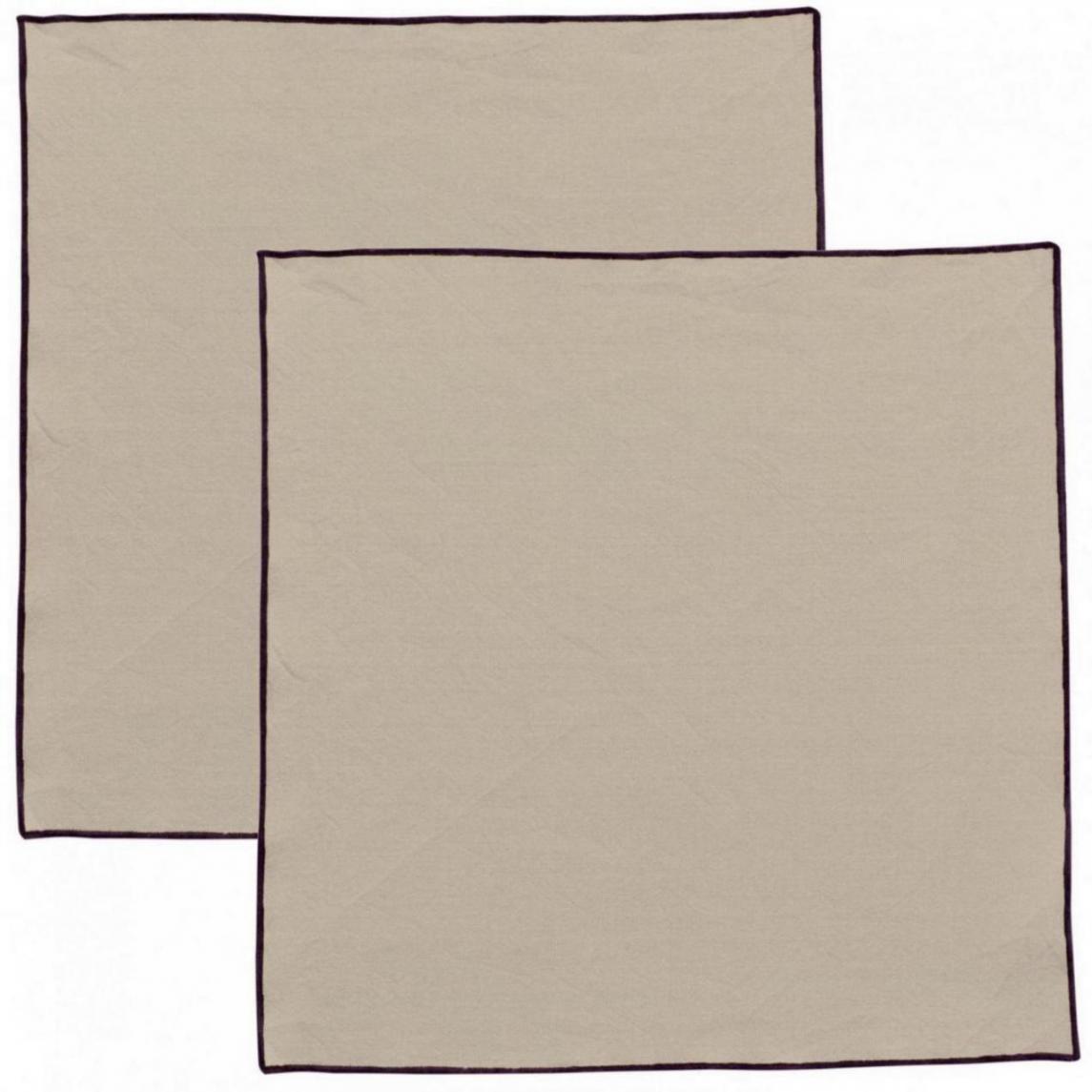 Recycelte Serviette Grace Ficelle 40 X 40