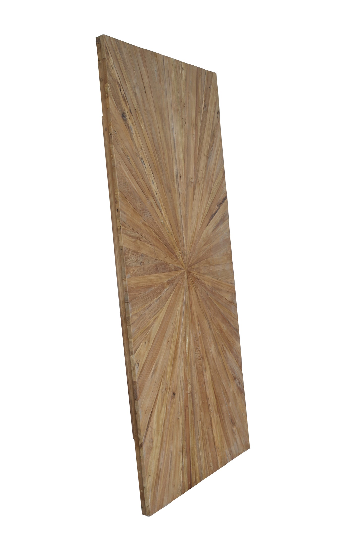 Tischplatte 240x100 cm Teak natur Plattenstaerke 50 mm Plattenstaerke 5 cm