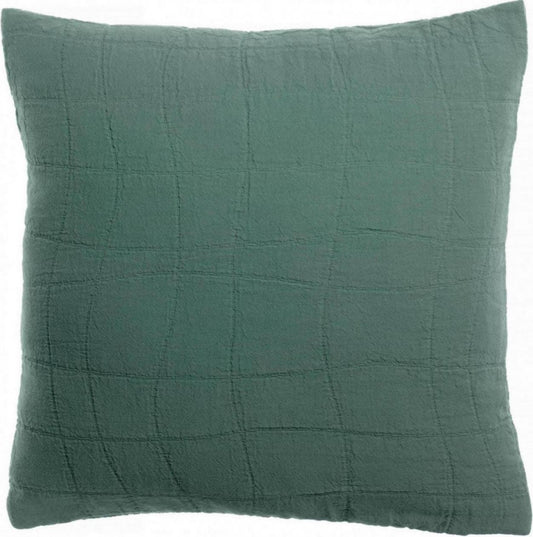 Recyceltes Kissen Titou Vert de gris 45 X 45