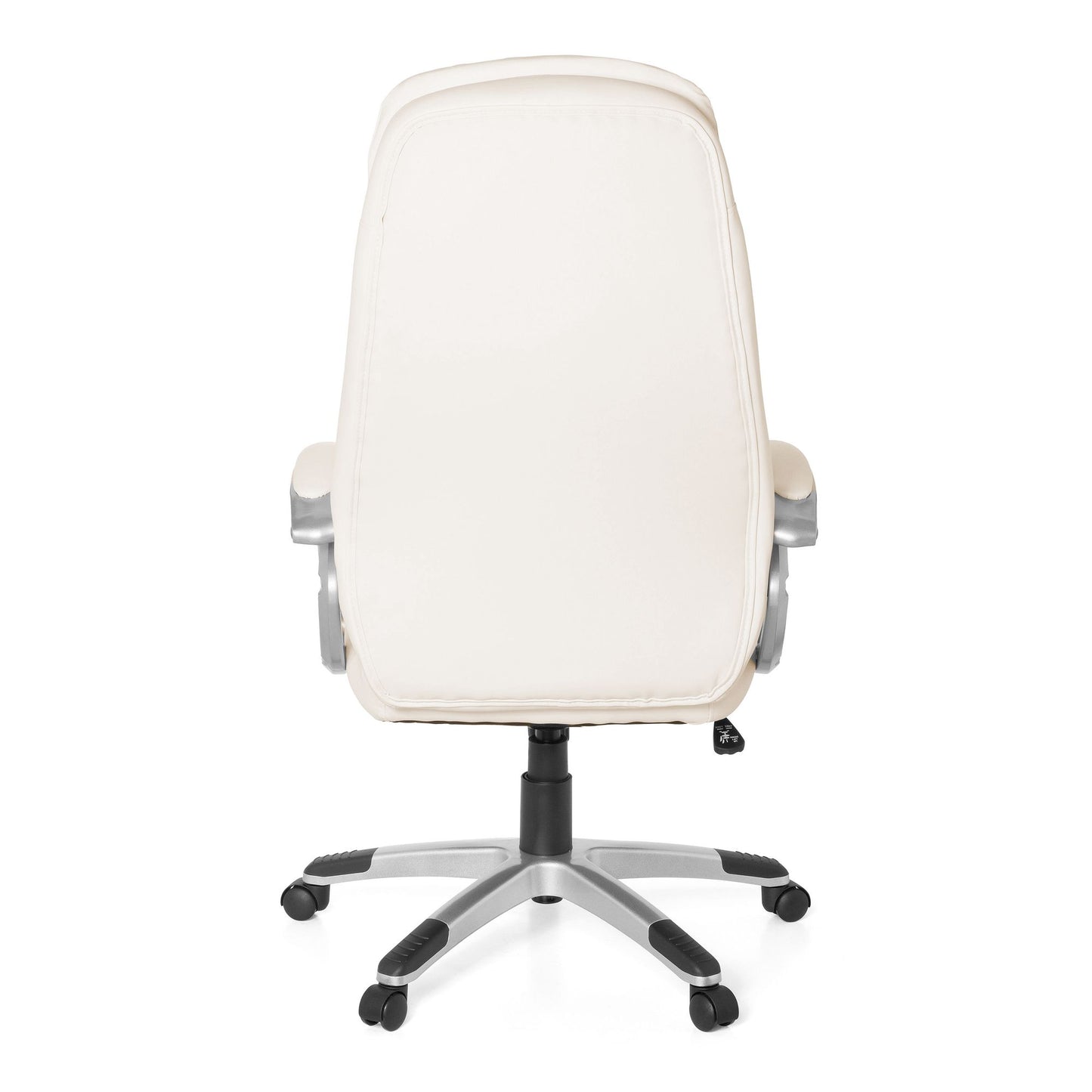 Design Buerostuhl Creme 120kg Schreibtischstuhl Kunstleder Modern Ergonomischer Chefsessel Hoehenverstellbar Drehstuhl mit Wippmechanik Hoch Schreibtisch Stuhl Gepolstert