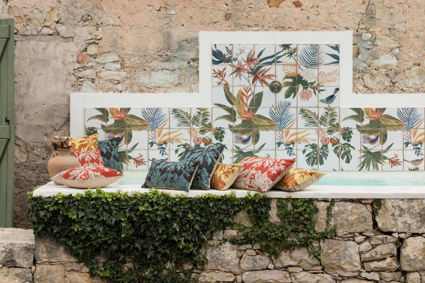 Besticktes Kissen Raki Gold 45 X 45