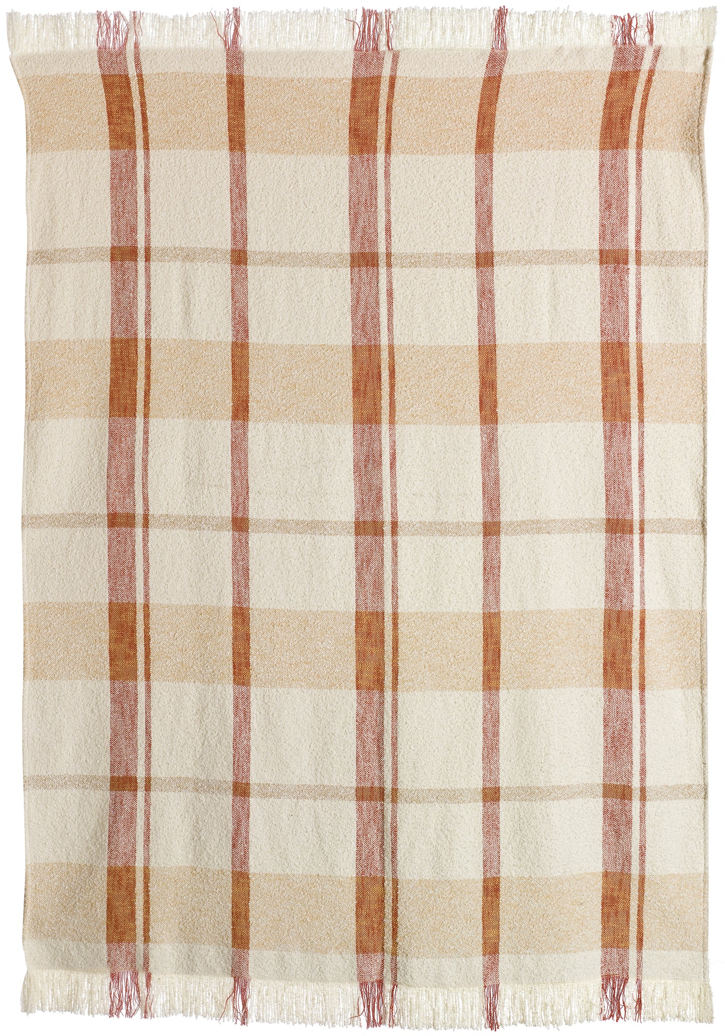 Jacquard Plaid Jane Multico sienne 130 X 160