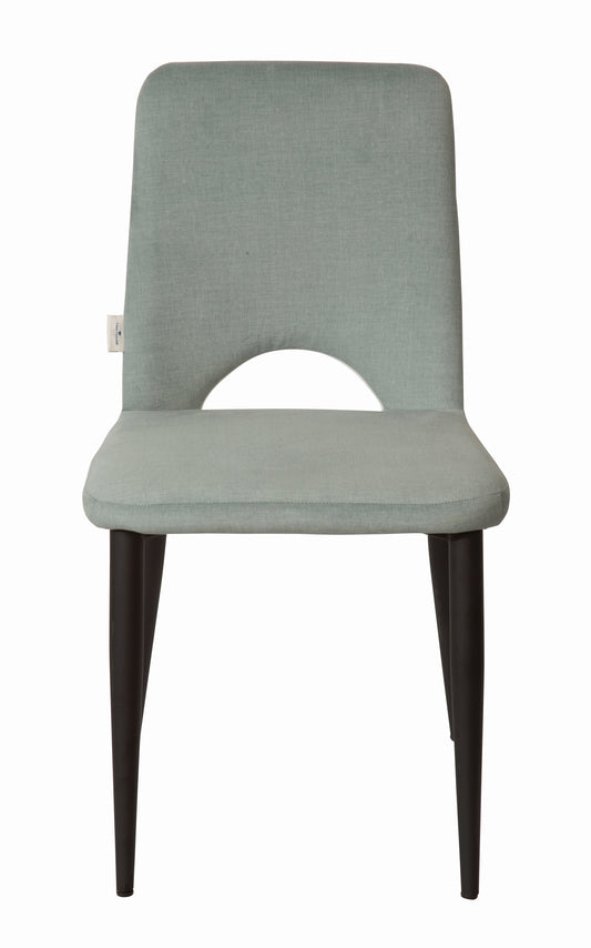 Tom Tailor Stuhl 2er-Set   T-Velvet Chair Sitz und Ruecken gepolstert celadon Bezug 100Prozent PES TOM TAILOR Flaglabel seitlich Gestellstaerke 25x25 mm Sitzhoehe 47 cm Sitzbreite 46 cm Sitztiefe 47 cm