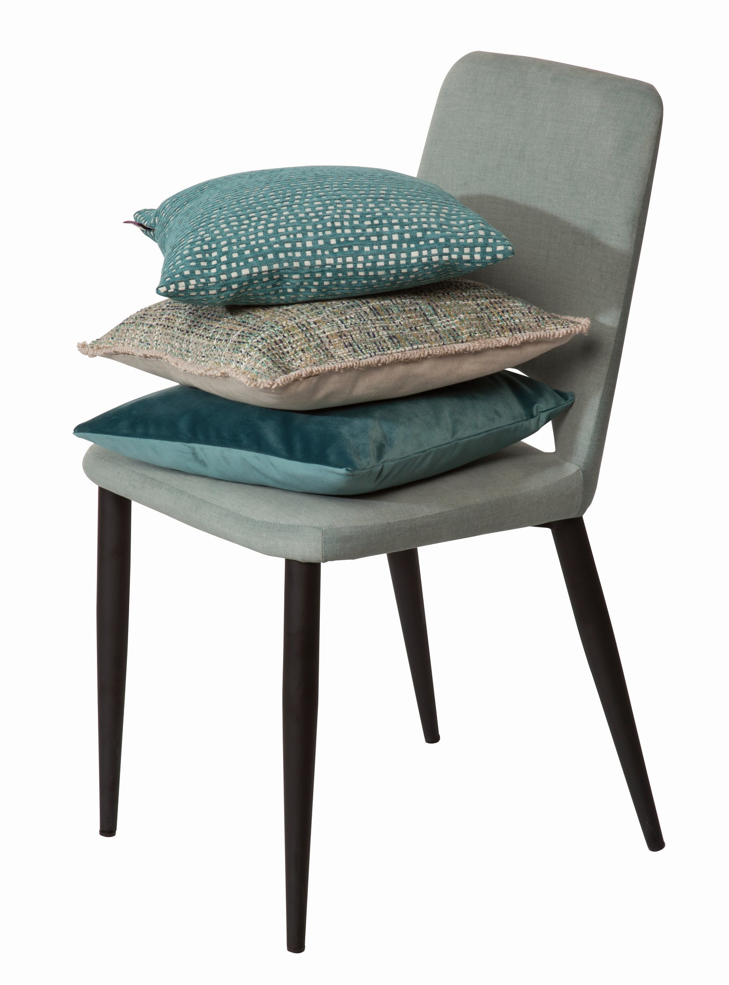 Tom Tailor Stuhl 2er-Set   T-Velvet Chair Sitz und Ruecken gepolstert celadon Bezug 100Prozent PES TOM TAILOR Flaglabel seitlich Gestellstaerke 25x25 mm Sitzhoehe 47 cm Sitzbreite 46 cm Sitztiefe 47 cm