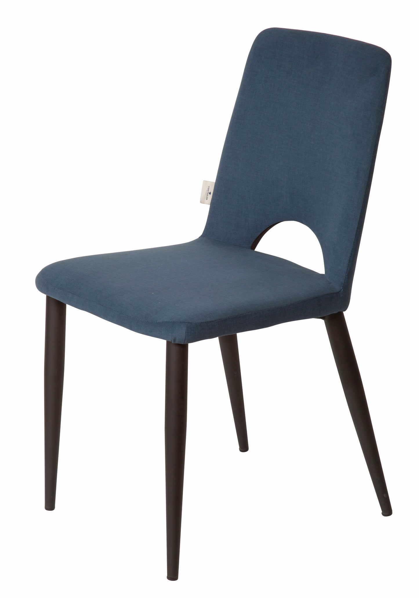 Tom Tailor Stuhl 2er-Set   T-Velvet Chair Sitz und Ruecken gepolstert ink blue Bezug 100Prozent PES TOM TAILOR Flaglabel seitlich Gestellstaerke 25x25 mm Sitzhoehe 47 cm Sitzbreite 46 cm Sitztiefe 47 cm