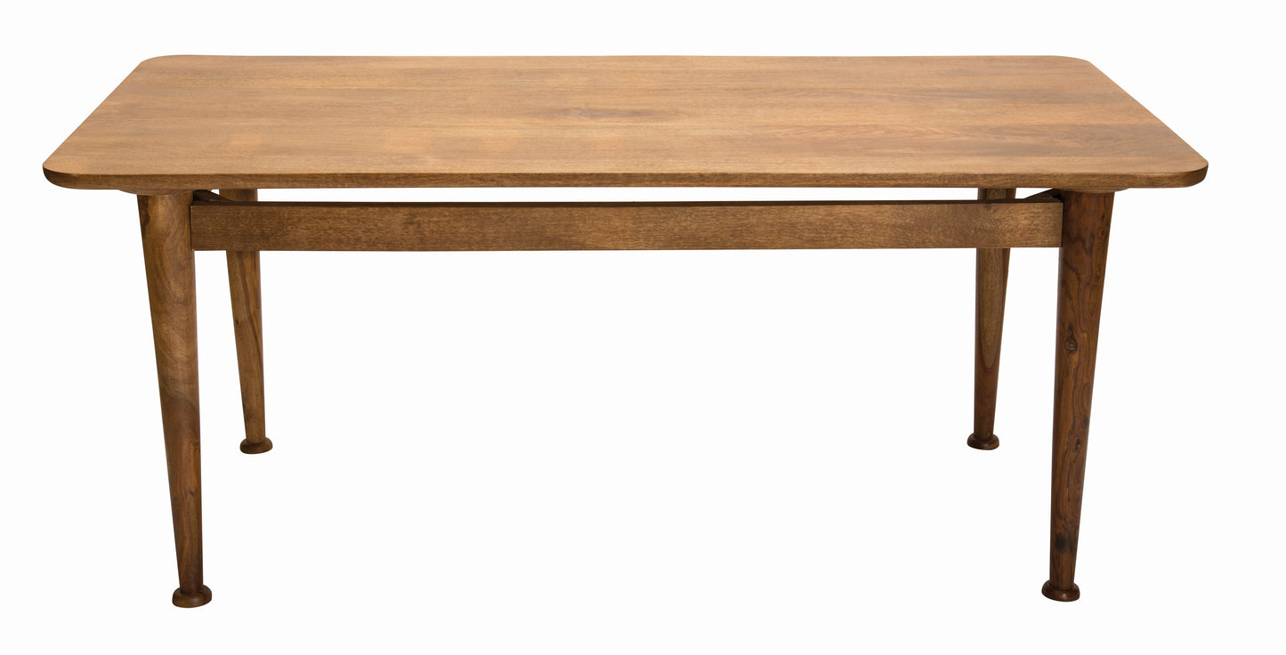 Tom Tailor Tisch 180 x 90 cm T-Westcoast Table Large 4 Holzbeine mit Zarge Plattenstaerke 25 mm abgerundete Kante Zarge 5 cm breit Abstand zwischen Zarge und Tischplatte 5 cm Abstand von Zarge zum Boden 645 cm