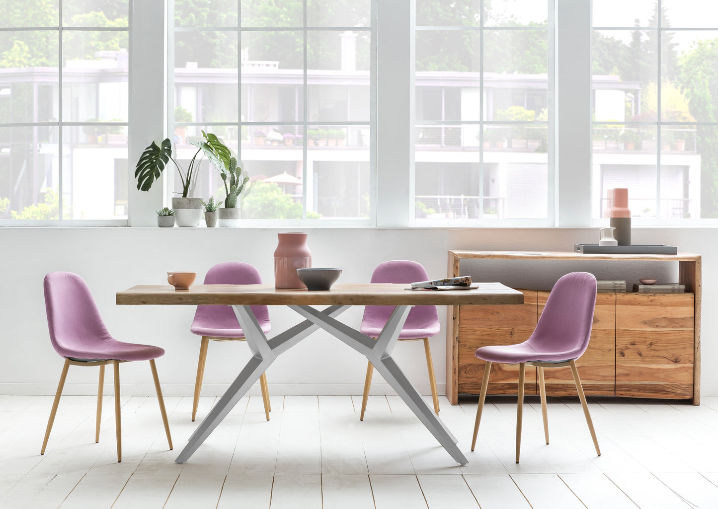 Tischplatte 90x160 cm Mango massiv Baumkante wie gewachsen aufgedoppelt auf 56 mm