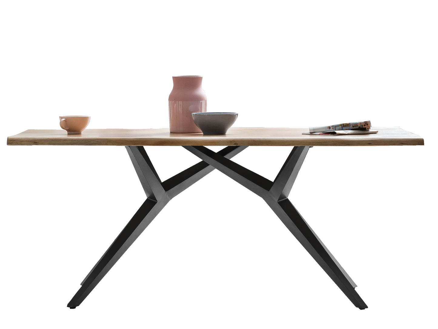 Tischplatte 200x100 cm Baumkante wie gewachsen Plattenstaerke 36 mm Plattenstaerke 36 mm