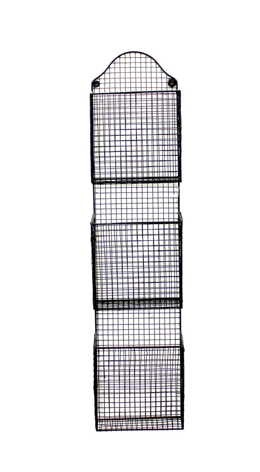Korbregal   3 Koerbe zur Wandmontage