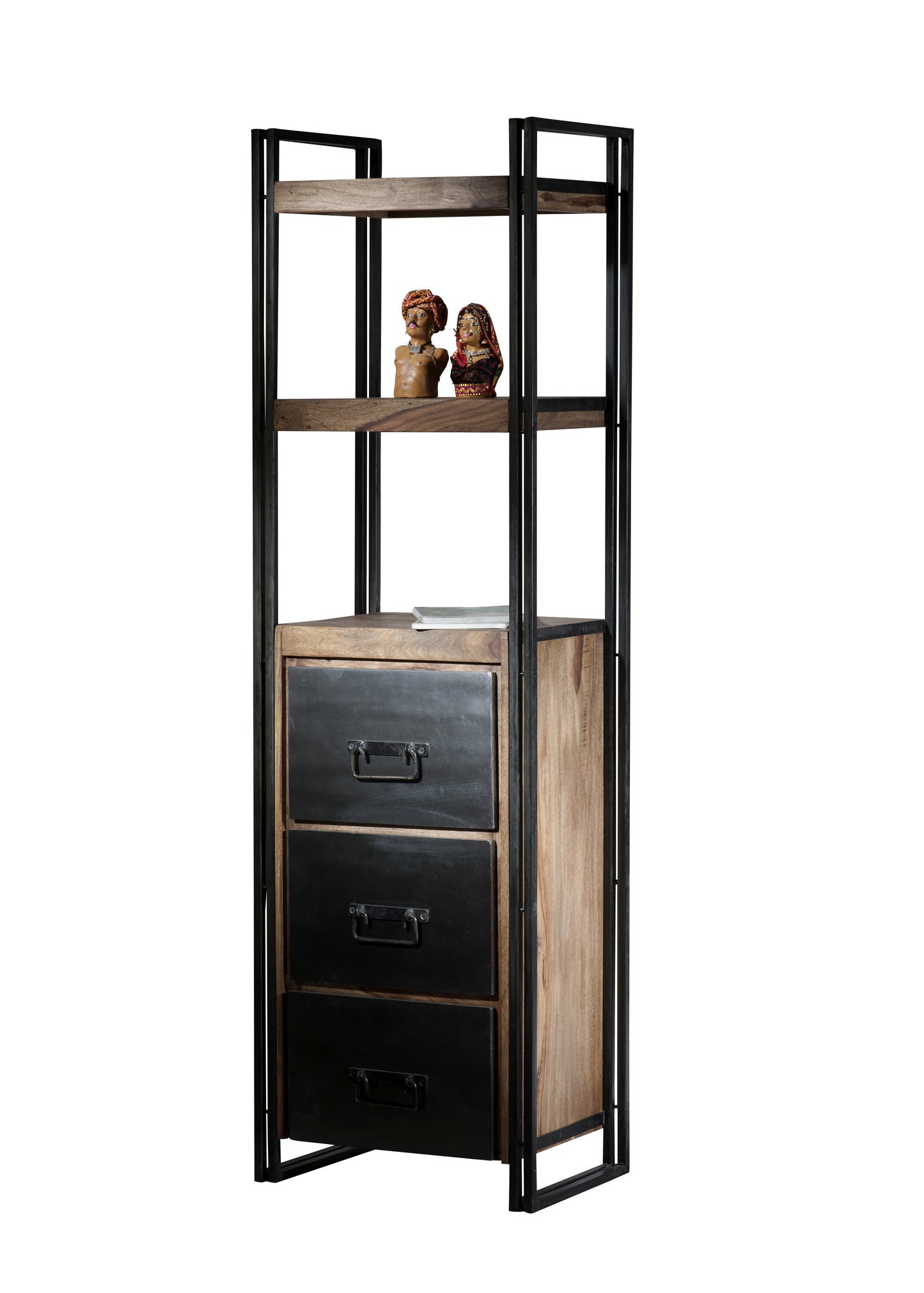 Regal   3 Schubladen 2 Boeden 2 feste Boeden (2 cm) offene Faecher BT 50x40 cm Hoehe unten 35 cm oben 36 cm Schublade innen  39x35x26 cm Belastbarkeit 70 kg