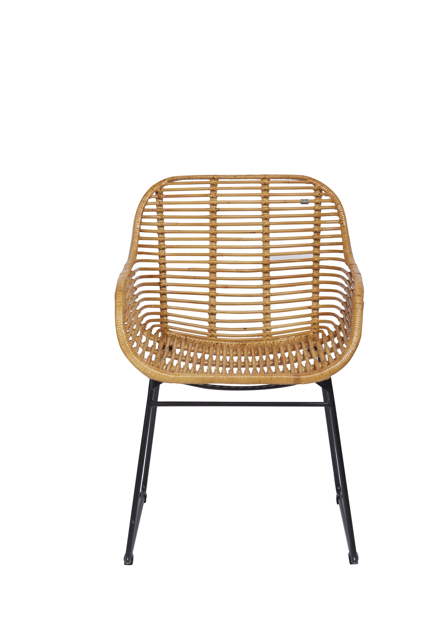 Tom Tailor Armlehnstuhl 2er-Set   T-Rattan Dining Chair mit Kufengestell TOM TAILOR Metallring oben rechts  Sitzhoehe 46 cm Sitzbreite 45 cm Sitztiefe 46 cm Armlehnhoehe 66 cm