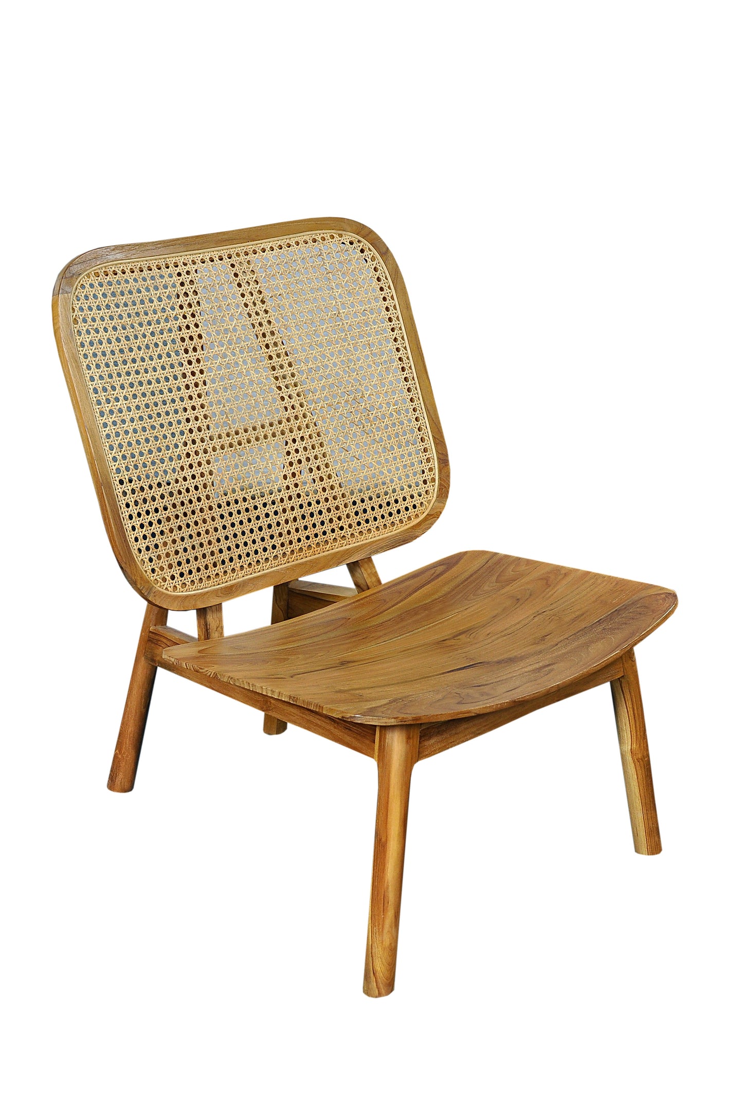 Stuhl mit Rattan-Geflecht Sitzhoehe 40 cm Sitztiefe 47 cm Sitzbreite 64 cm