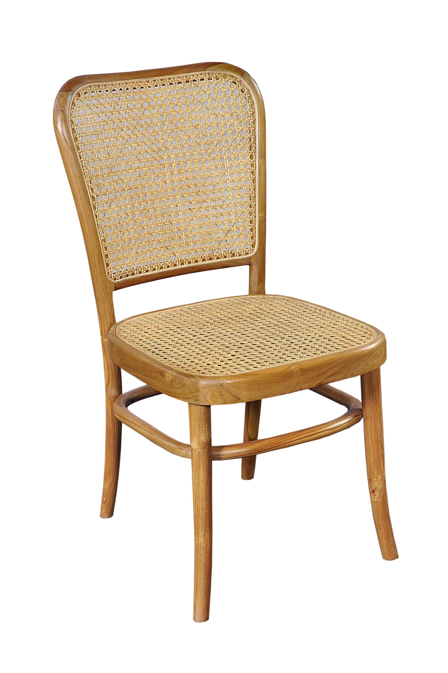 Stuhl mit Rattan-Geflecht Sitzhoehe 46 cm Sitztiefe 42 cm Sitzbreite 44 cm