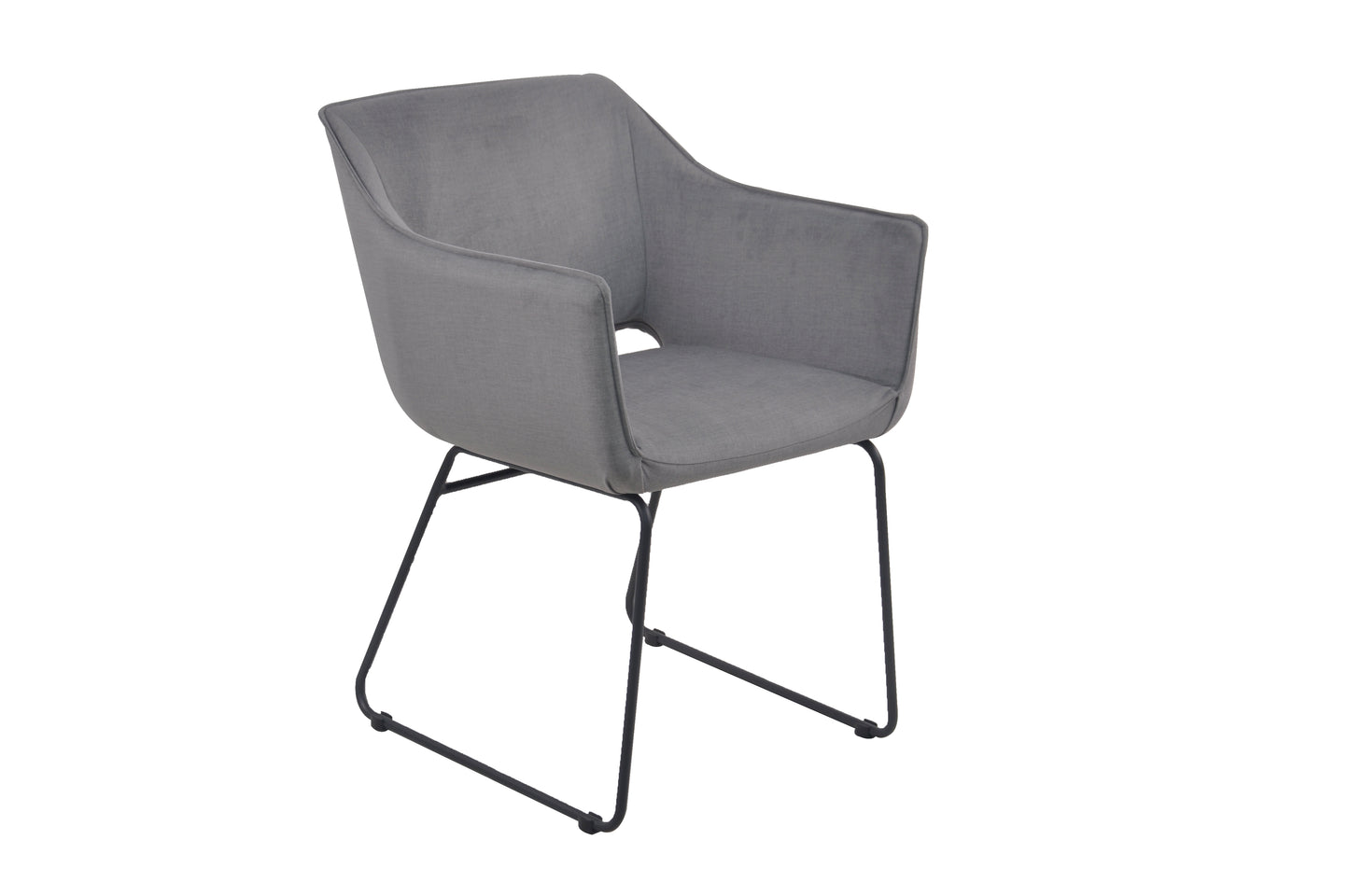 Tom Tailor Armlehnstuhl 2er-Set   T-Velvet Armchair gepolstert basalt Bezug 100Prozent PES TOM TAILOR Flaglabel seitlich Gestellstaerke 25x25 mm Sitzhoehe 475 cm Sitztiefe 57 cm Sitzbreite 40 cm Hoehe der Armlehnen 66 cm Rueckenhoehe 36 cm