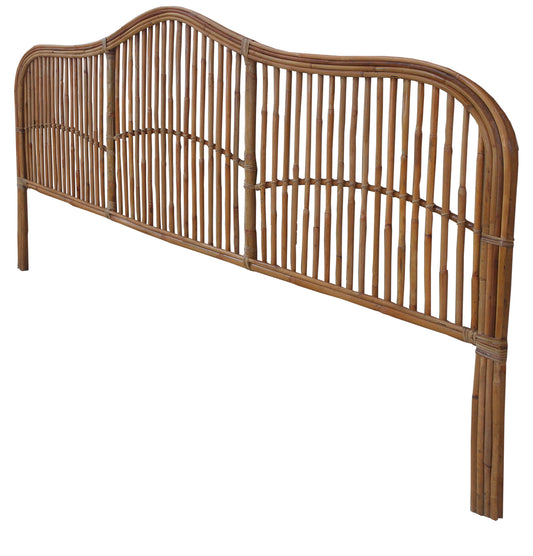 Bett-Kopfteil aus Rattan Fusshoehe  40 cm