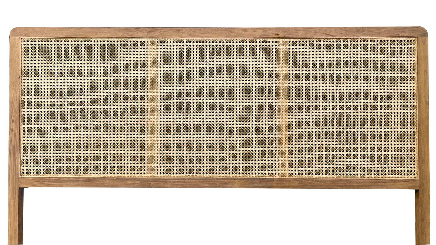 Bett-Kopfteil aus Rattan-Geflecht hohes Kopfteil Abstand Boden bis Unterkante Kopfteil  ca  40 cm