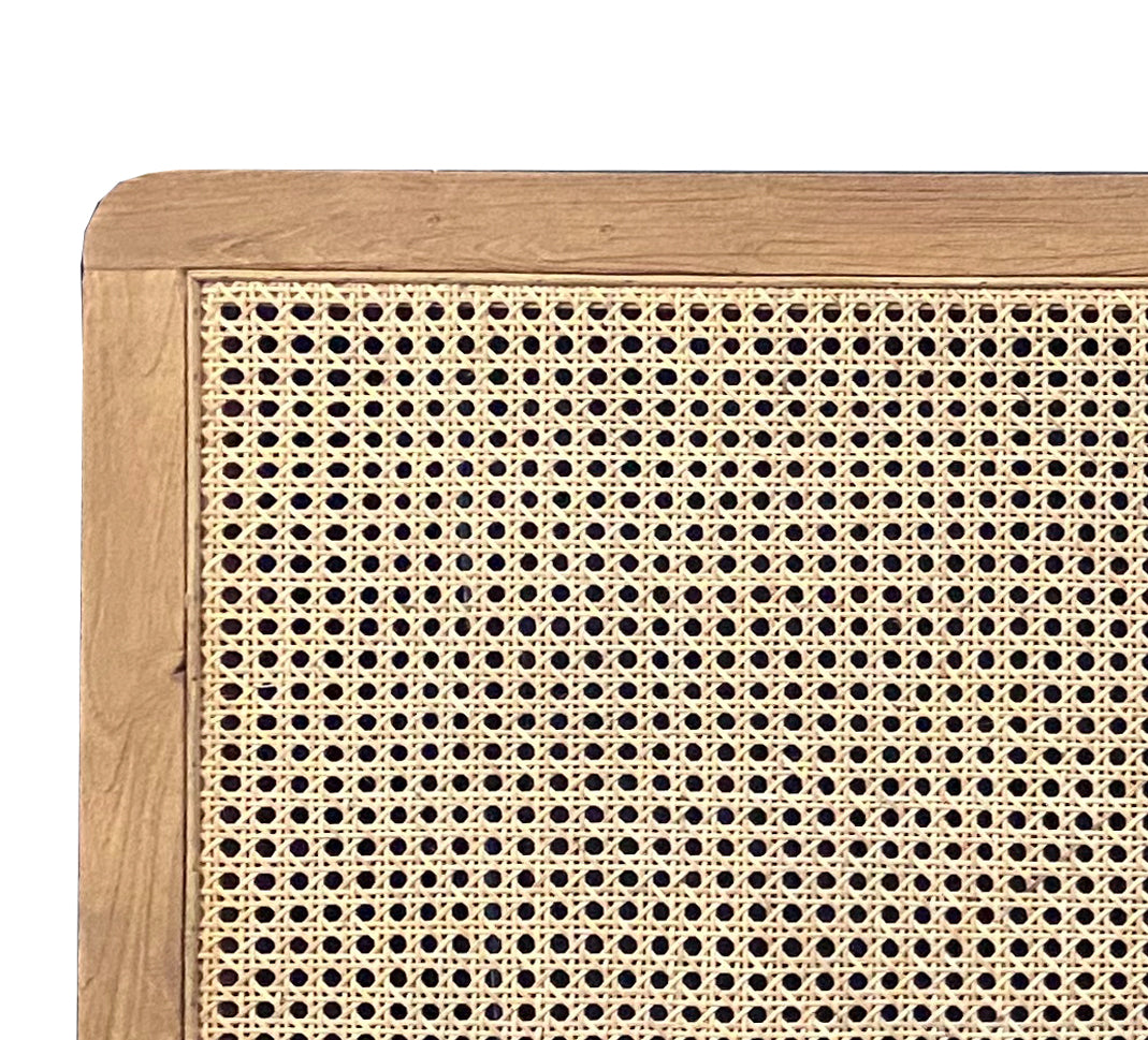 Bett-Kopfteil aus Rattan-Geflecht hohes Kopfteil Abstand Boden bis Unterkante Kopfteil  ca  40 cm