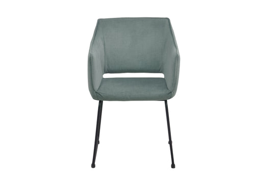 Tom Tailor Armlehnstuhl 2er-Set   T-Velvet Armchair gepolstert celadon Bezug 100Prozent PES TOM TAILOR Flaglabel seitlich Gestellstaerke 25x25 mm Sitzhoehe 475 cm Sitztiefe 57 cm Sitzbreite 40 cm Hoehe der Armlehnen 66 cm Rueckenhoehe 36 cm