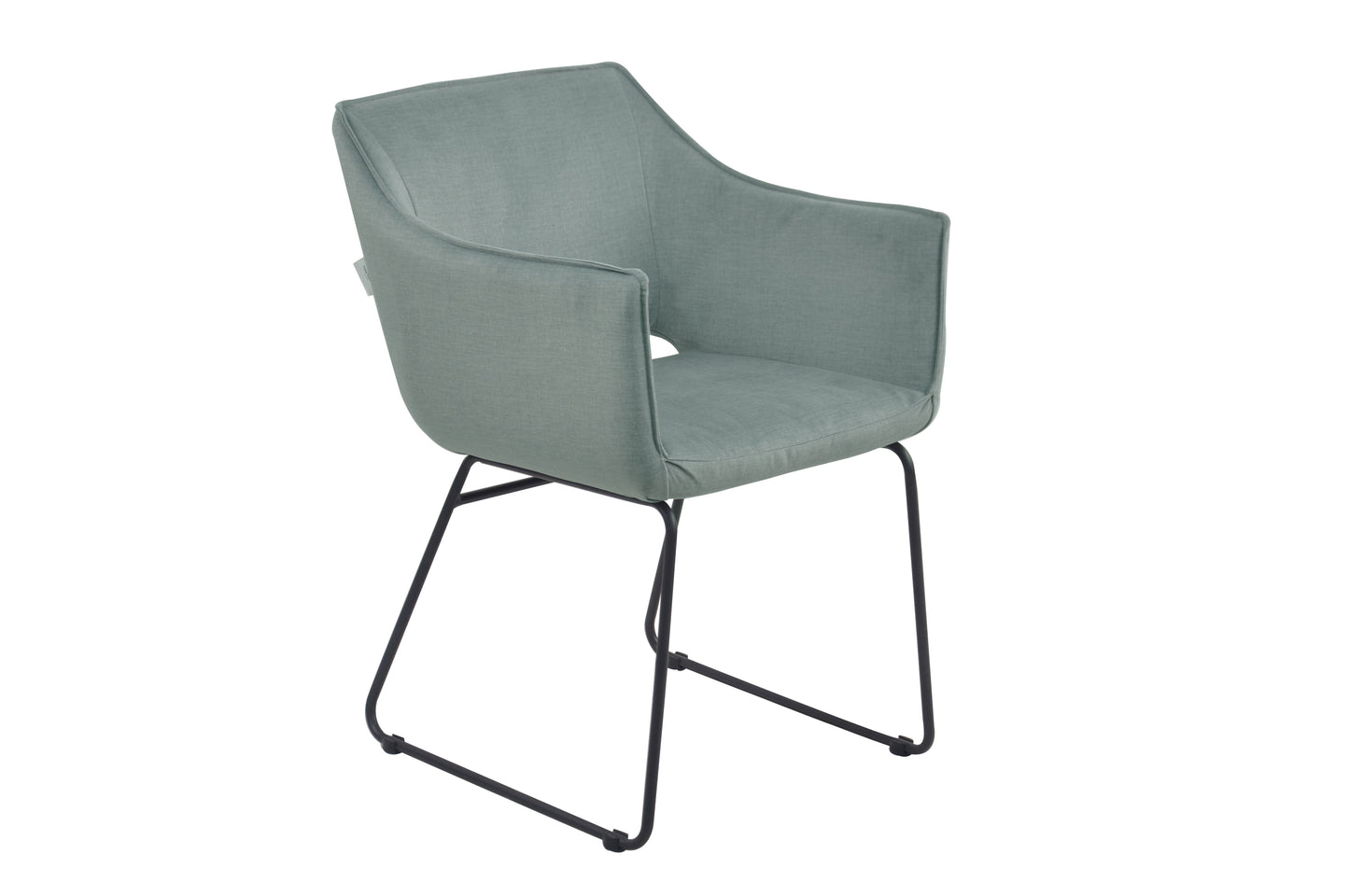 Tom Tailor Armlehnstuhl 2er-Set   T-Velvet Armchair gepolstert celadon Bezug 100Prozent PES TOM TAILOR Flaglabel seitlich Gestellstaerke 25x25 mm Sitzhoehe 475 cm Sitztiefe 57 cm Sitzbreite 40 cm Hoehe der Armlehnen 66 cm Rueckenhoehe 36 cm