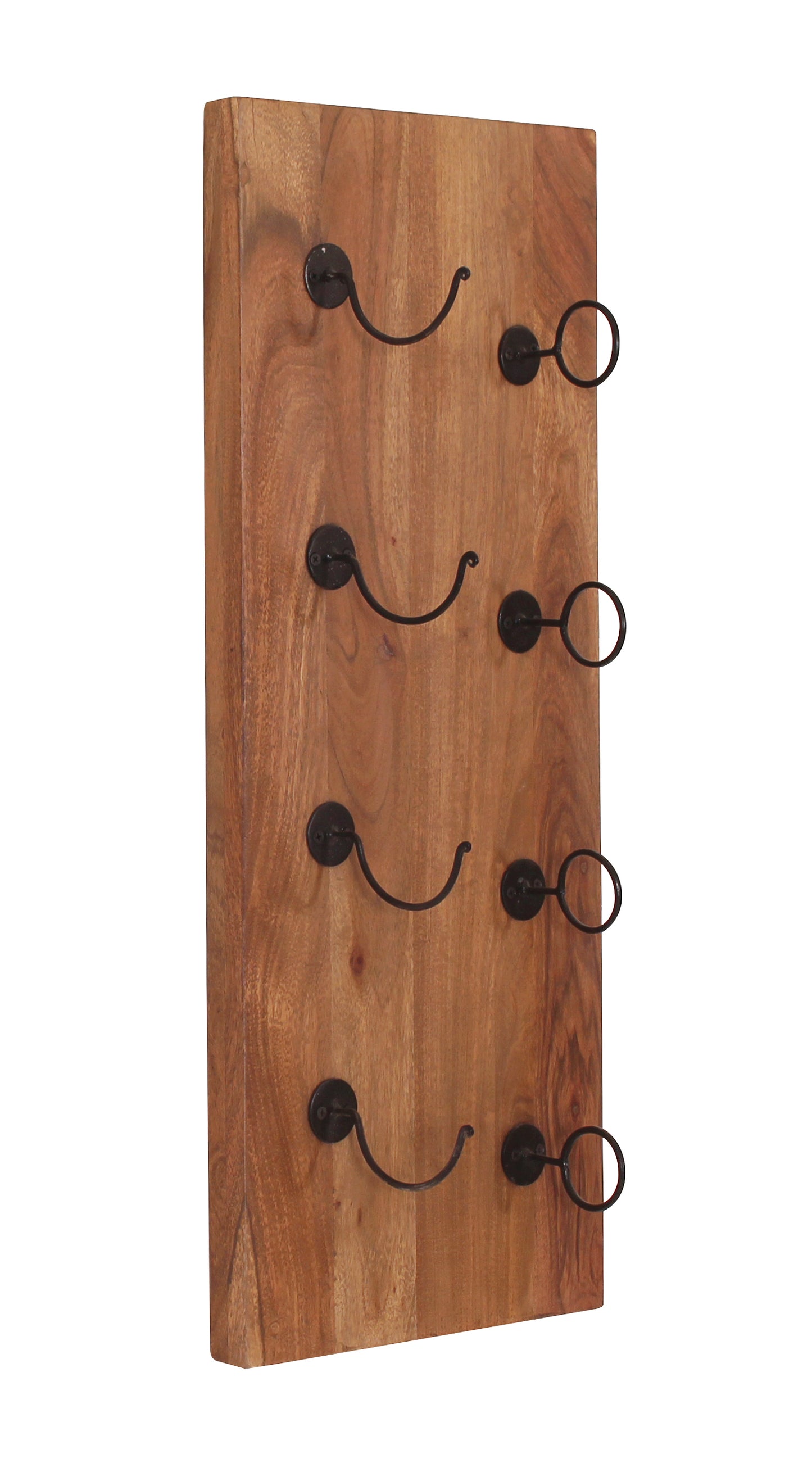 Wand-Weinregal   Ablage fuer 4 Flaschen 4 mm starkes Holz