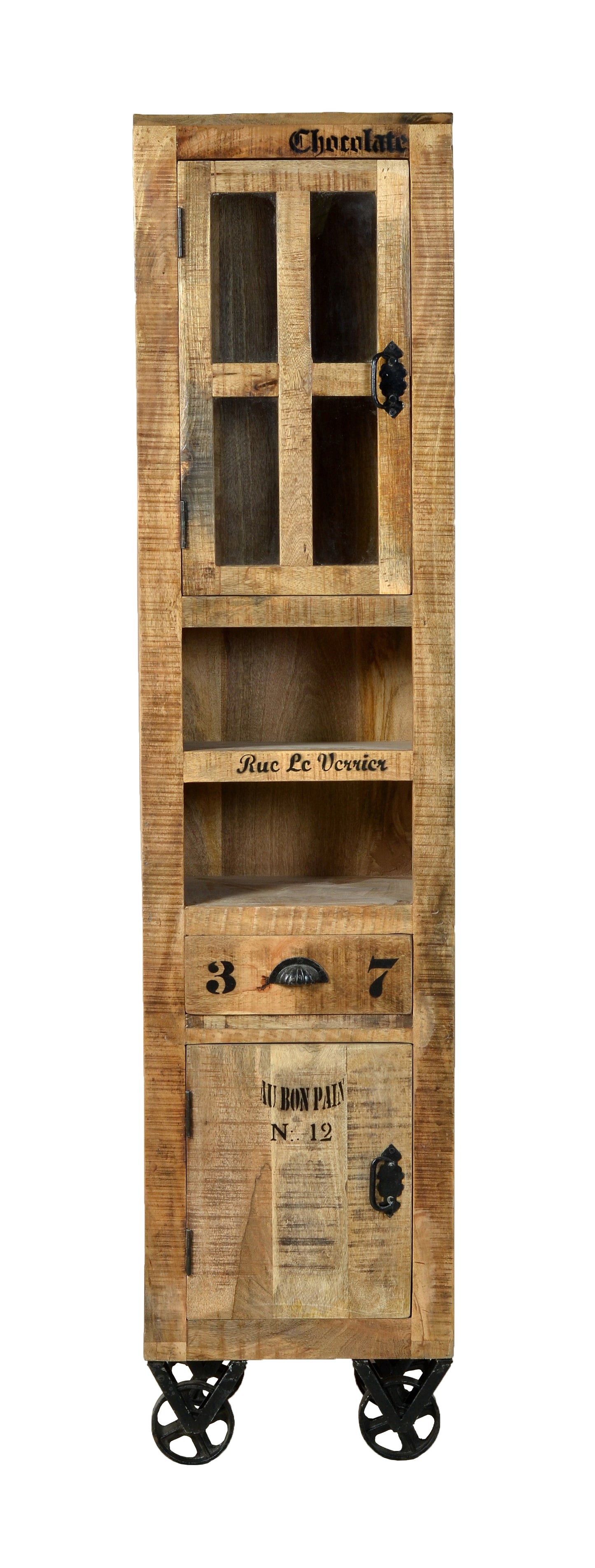 Baeder-Set 1 Hochschrank 1 Unterschrank 1 Spiegel 1 kleiner Schrank 1 Haengeschrank Hochschrank 44x34x191 cm Unterschrank 66x43x61 cm Spiegel 67x12x80 cm kleiner Schrank 44x34x82 cm Haengeschrank 44x21x70 cm