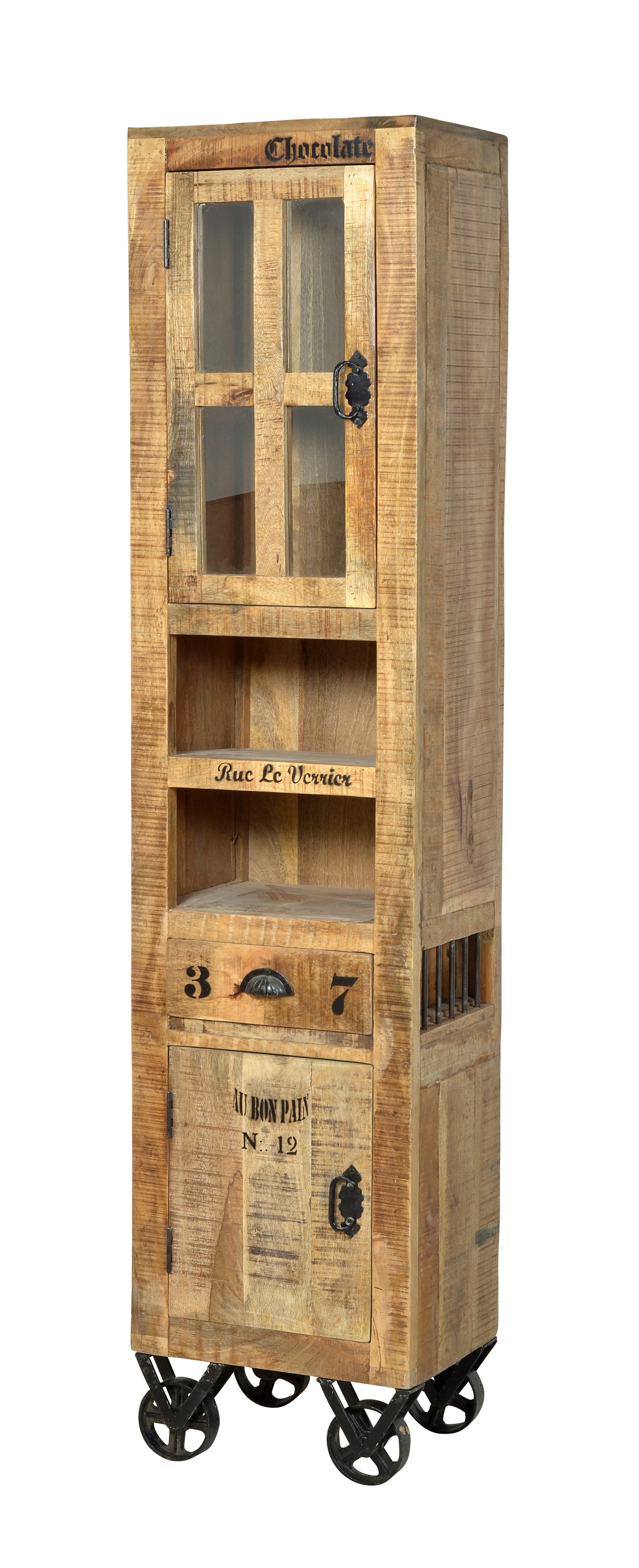 Baeder-Set 1 Hochschrank 1 Unterschrank 1 Spiegel 1 kleiner Schrank 1 Haengeschrank Hochschrank 44x34x191 cm Unterschrank 66x43x61 cm Spiegel 67x12x80 cm kleiner Schrank 44x34x82 cm Haengeschrank 44x21x70 cm