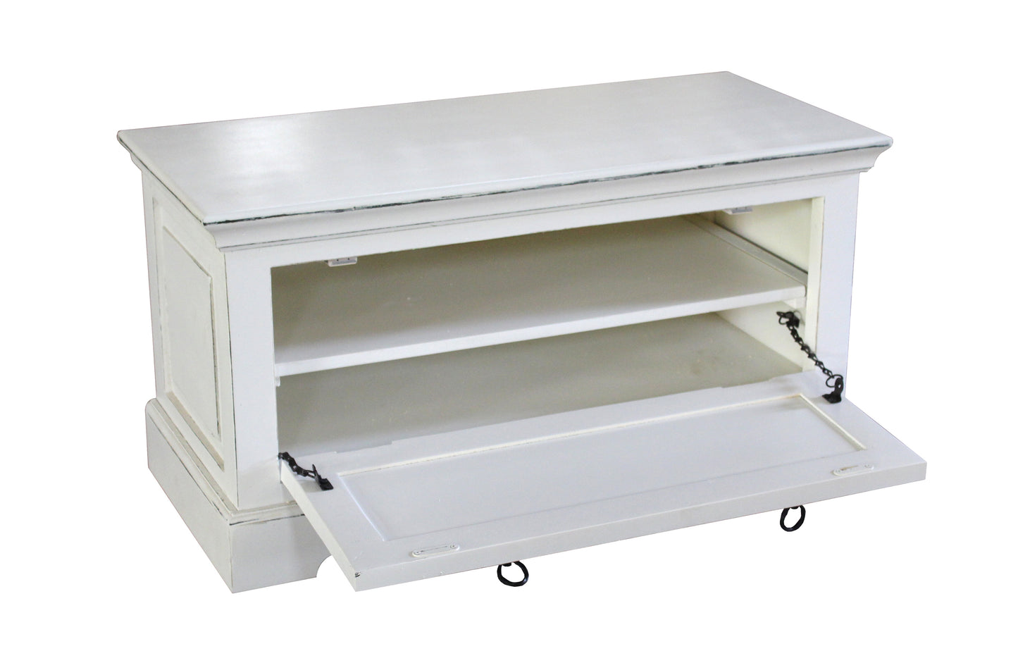 Dielen-Set 1 Schuhschrank 2 Garderobenpaneele 1 Kleiderschrank Schuhschrank 85x40x45 cm fuer ca  6 Paar Schuhe Garderobenpaneel 38x8x110 cm 4 Haken Kleiderschrank 80x45x180 cm innen 3 Boeden 2 davon herausnehmbar 1 herausnehmbare Kleiderstange