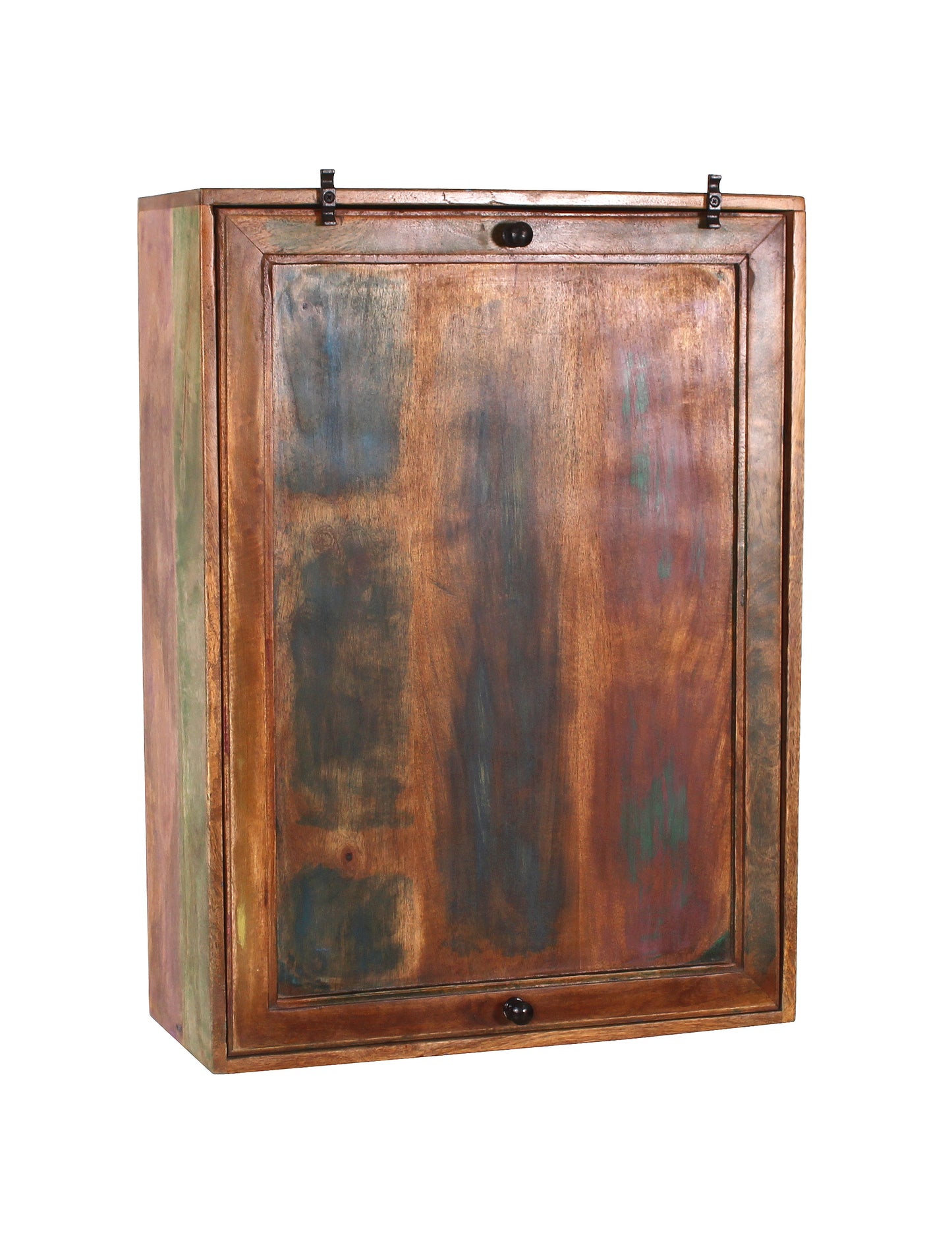 Klapptisch mit 2 Hockern zum Wandschrank zusammenklappbar innen 7 Faecher Masse des Hockers 36x255x50 cm Hoehe des Tischs 77 cm Fachmasse 275x23x18 cm und 55x23x18 cm
