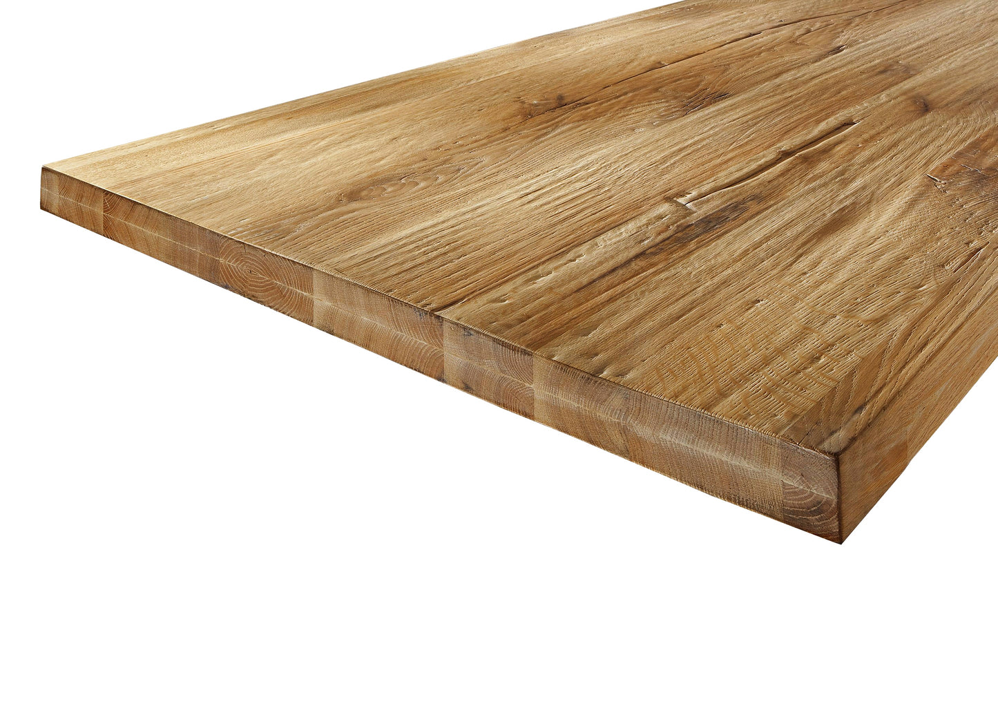 Tisch 180x90 cm Akazie natur mit Baumkante wie gewachsen und silbernem Stern-Gestell Plattenstaerke 36 mm Vierkantrohre 6x6 cm