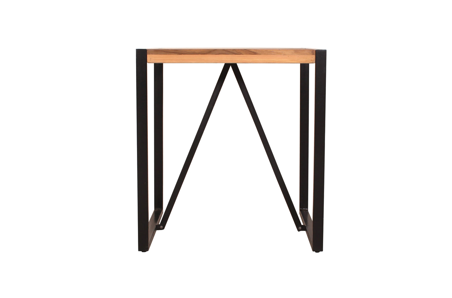 Tisch 70x70 cm   mit Kufengestell Plattenstaerke 20 mm auf 50 mm aufgedoppelt Beine 4x2 cm