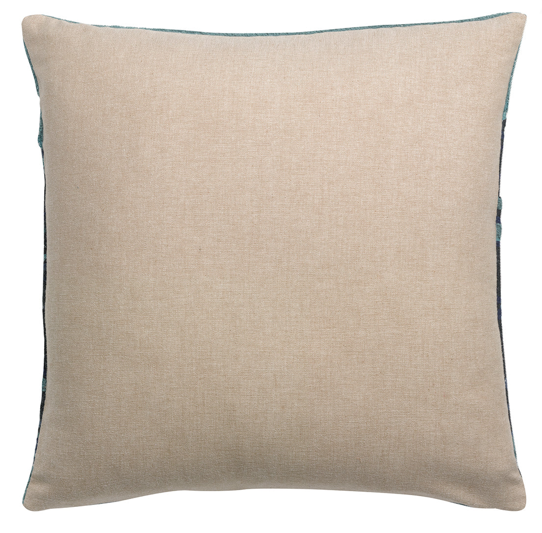 Besticktes Kissen Mara Vert de gris 45 X 45