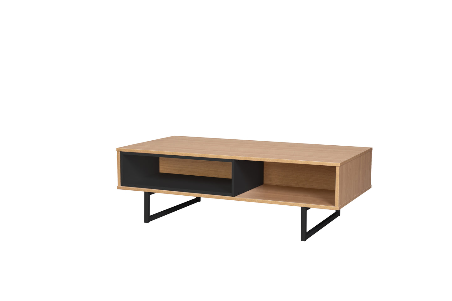 Lowboard   Couchtisch je 1 offenes Fach auf beiden Seiten -