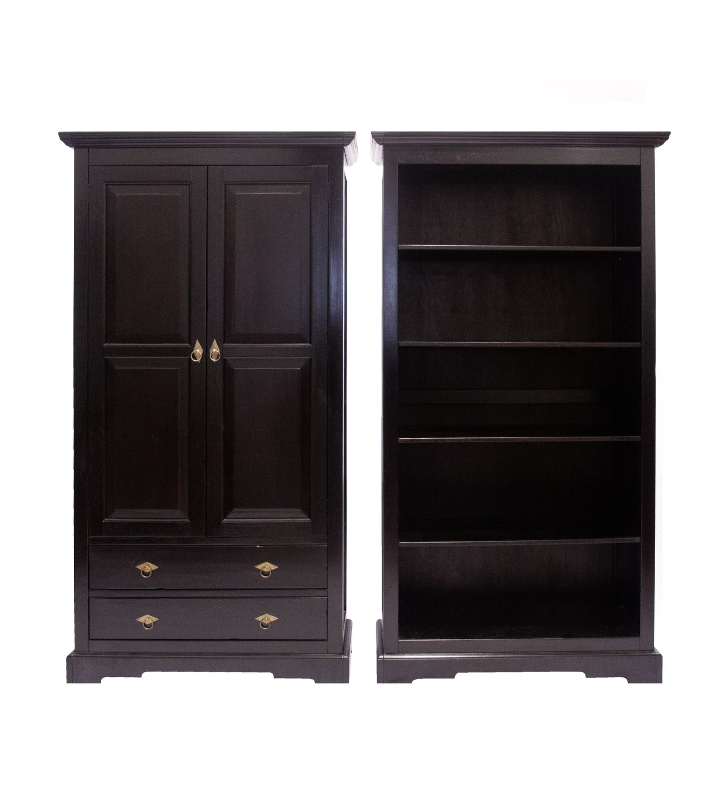 Aktenschrank 2 Tueren 2 Schubladen 3 verstellbare Boeden mit Wechselprofilen 3 Boeden Fachmasse 80x36x27-33 cm Schubladeninnenmasse 67x312x145 cm