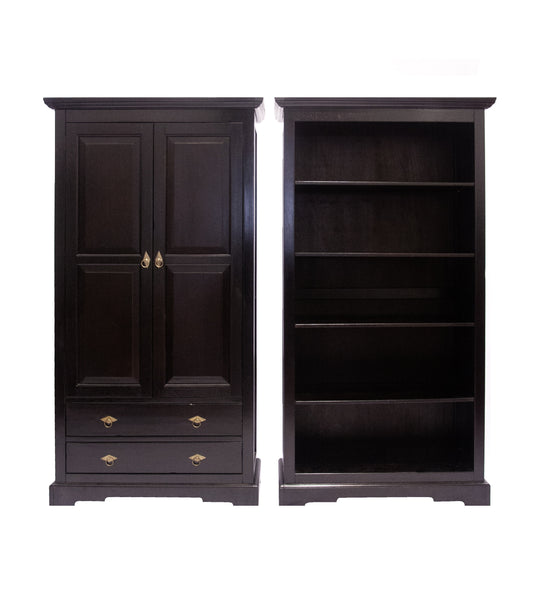 Aktenschrank 2 Tueren 2 Schubladen 3 verstellbare Boeden mit Wechselprofilen 3 Boeden Fachmasse 80x36x27-33 cm Schubladeninnenmasse 67x312x145 cm