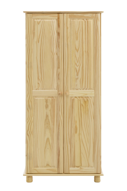 Kleiderschrank 2 Tueren innen 1 Kleiderstange 1 Boden