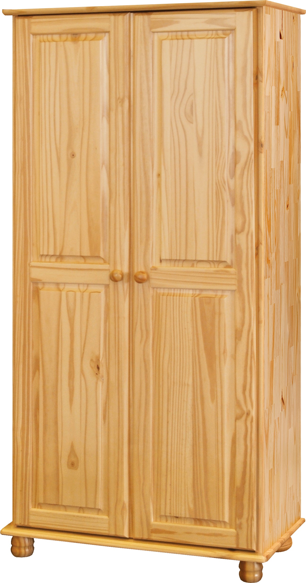 Kleiderschrank 2 Tueren innen 1 Kleiderstange 1 Boden