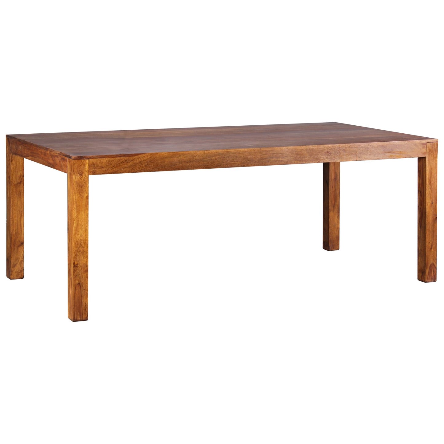 Esszimmertisch MUMBAI 180 mal 90 mal 76 cm Sheesham Massivholz Esstisch Zeitlos Kuechentisch Rechteckig Holztisch Esszimmer Schlicht Grosser Speisetisch Holz