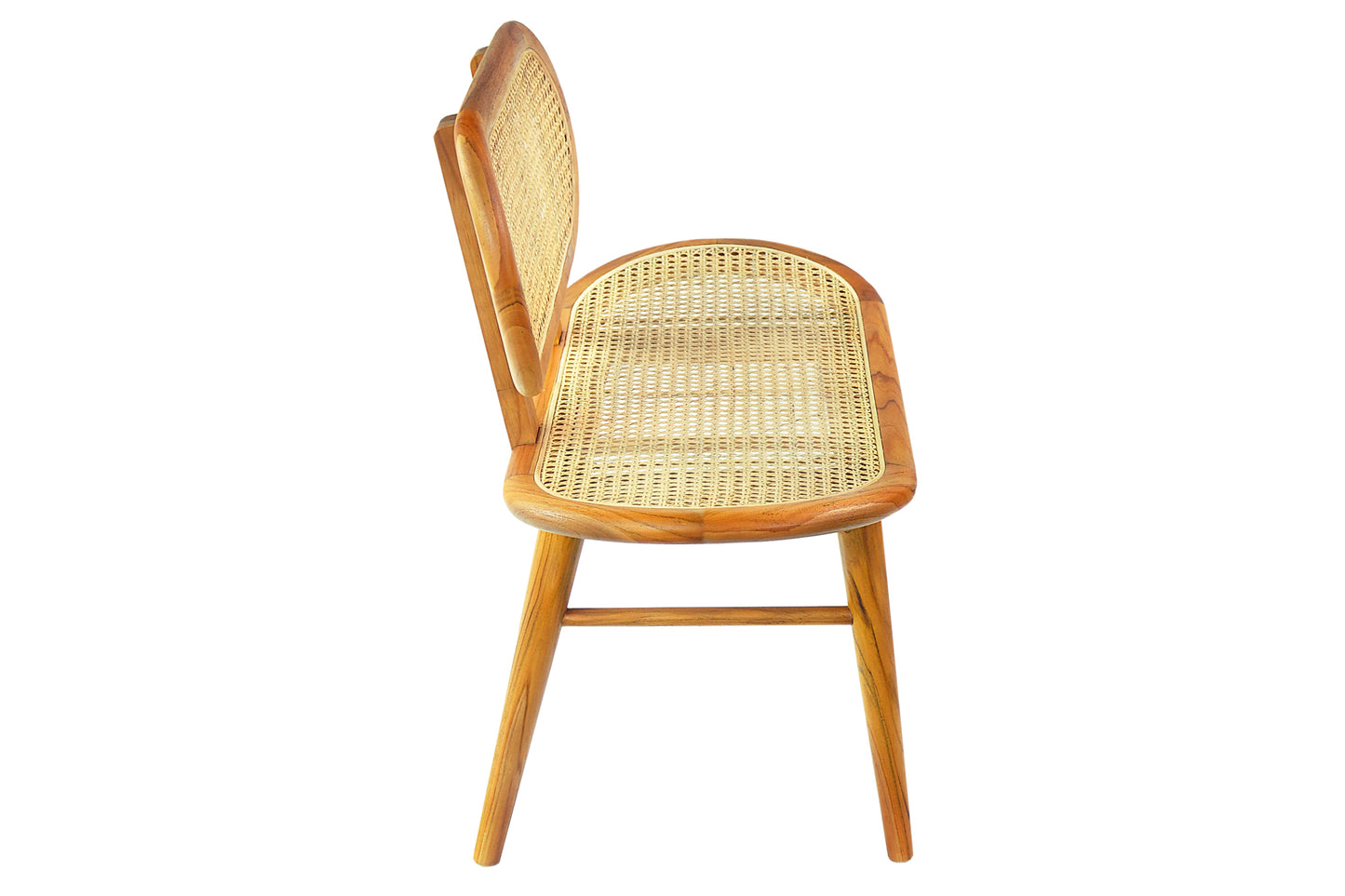 Bank klein Rattan Bank klein aus Rattan Rahmen Teak Sitzhoehe 46 cm