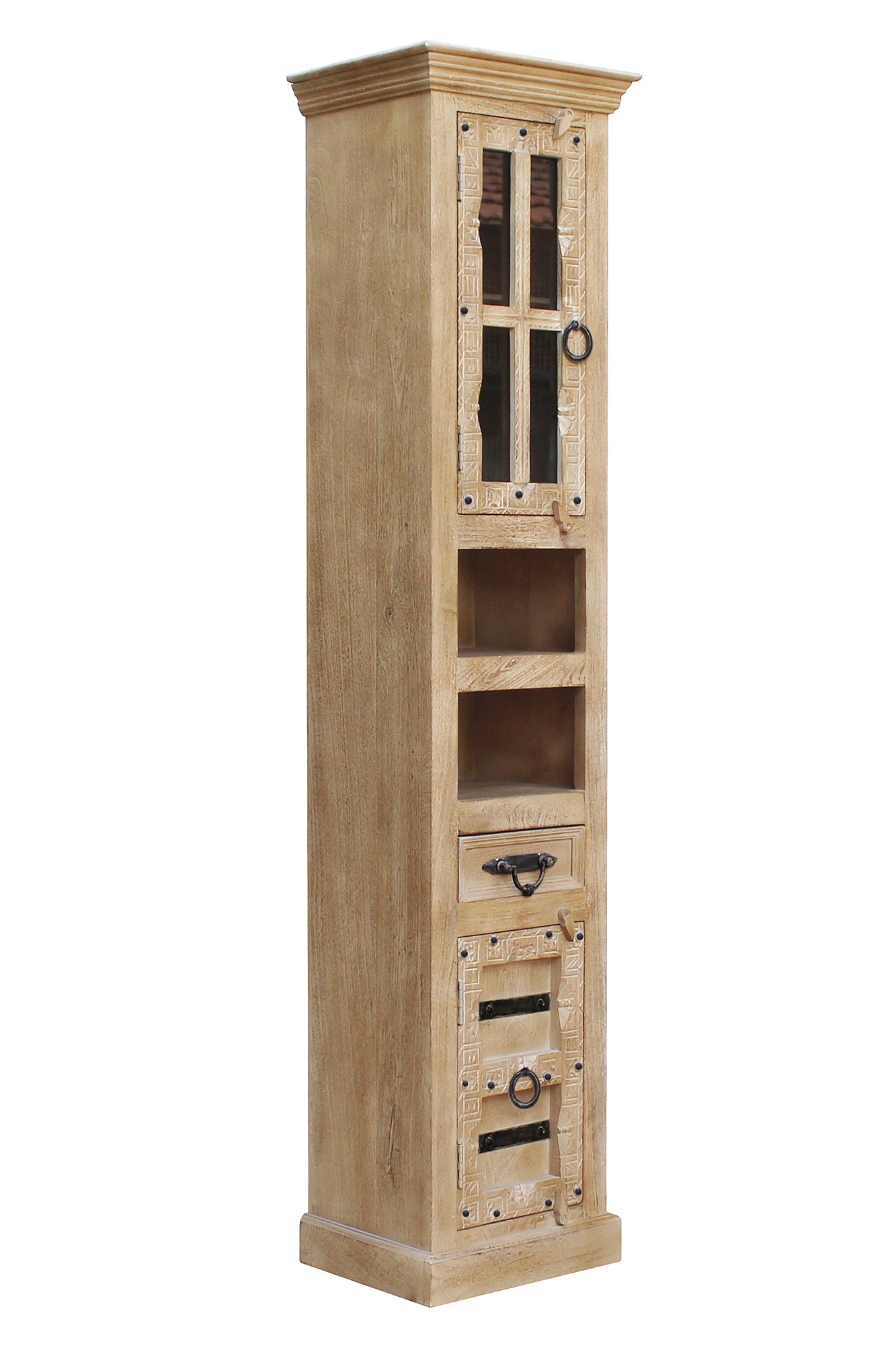 Baeder-Set 1 Hochschrank 1 Unterschrank 1 Spiegel 1 kleiner Schrank 1 Haengeschrank Hochschrank 44x35x188 cm Unterschrank 66x41x60 cm Spiegel 68x8x79 cm kleiner Schrank 50x35x72 cm Haengeschrank 44x20x70 cm