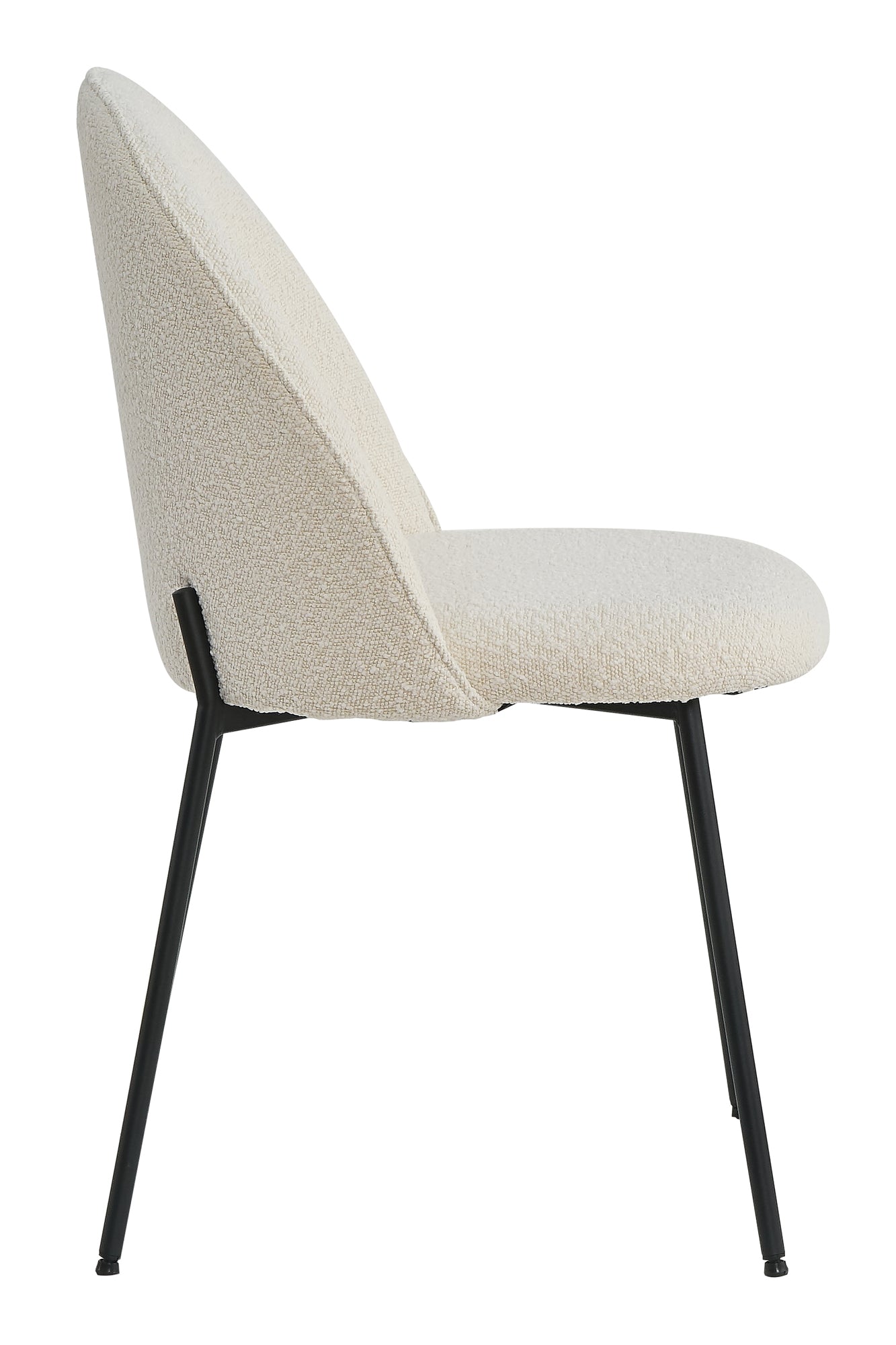 Tom Tailor Stuhl 2er-Set T-Bouclé Pad Chair gepolstert Sitzbreite  ca  495 cm Sitzhoehe  ca  465 cm Abstand zwischen den Stuhlbeinen vorne  ca  44 cm seitlich  ca  475 cm max  Belastbarkeit  ca  100 KG