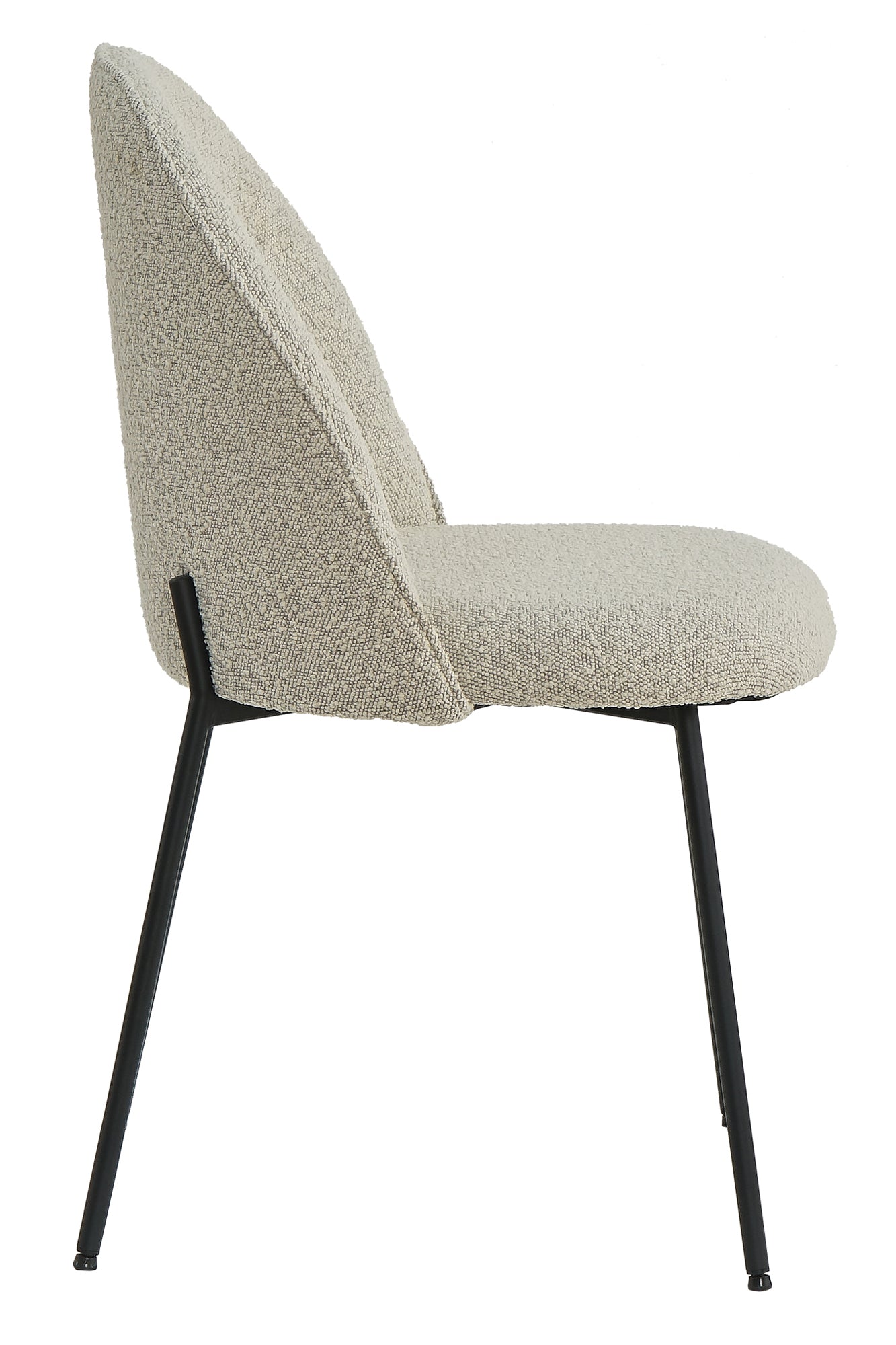 Tom Tailor Stuhl 2er-Set T-Bouclé Pad Chair gepolstert Sitzbreite  ca  495 cm Sitzhoehe  ca  465 cm Abstand zwischen den Stuhlbeinen vorne  ca  44 cm seitlich  ca  475 cm max  Belastbarkeit  ca  100 KG