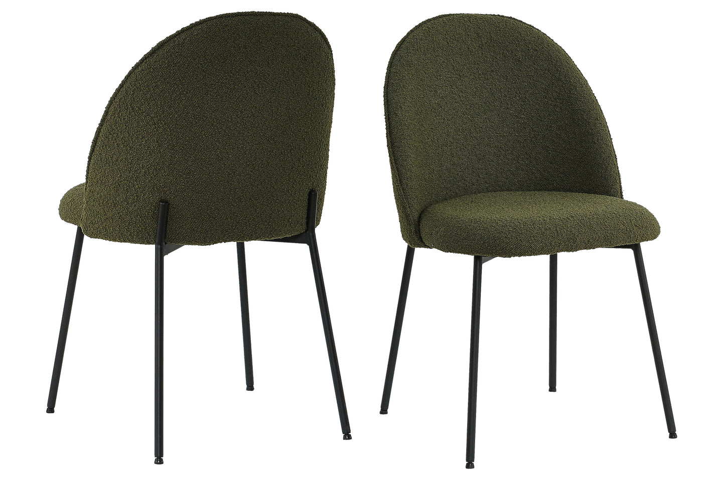 Tom Tailor Stuhl 2er-Set T-Bouclé Pad Chair gepolstert Sitzbreite  ca  495 cm Sitzhoehe  ca  465 cm Abstand zwischen den Stuhlbeinen vorne  ca  44 cm seitlich  ca  475 cm max  Belastbarkeit  ca  100 KG