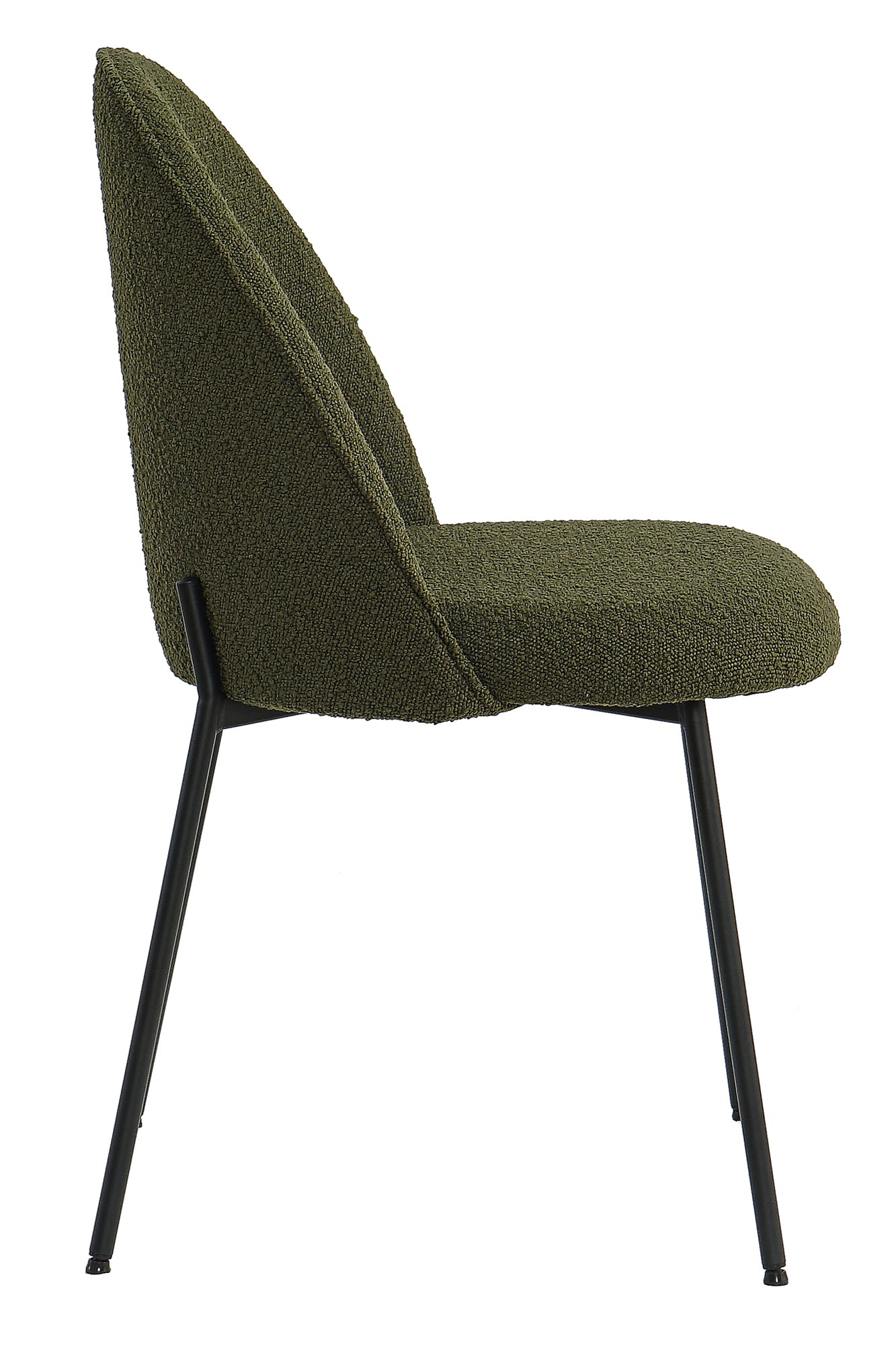 Tom Tailor Stuhl 2er-Set T-Bouclé Pad Chair gepolstert Sitzbreite  ca  495 cm Sitzhoehe  ca  465 cm Abstand zwischen den Stuhlbeinen vorne  ca  44 cm seitlich  ca  475 cm max  Belastbarkeit  ca  100 KG