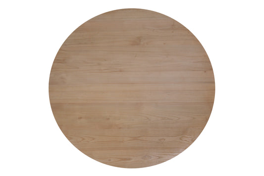 Tischplatte 120x120 cm Sungkaiholz naturfarbig Plattenstaerke 3 cm mit Schweizer Kante