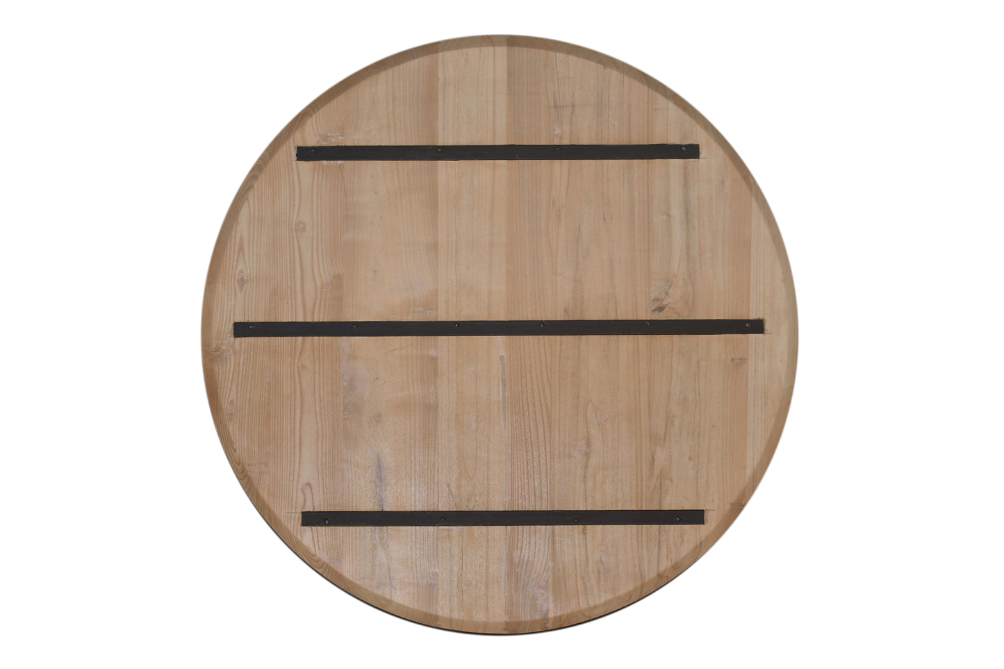 Tischplatte 120x120 cm Sungkaiholz naturfarbig Plattenstaerke 3 cm mit Schweizer Kante