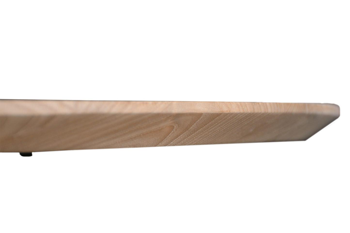 Tischplatte 120x120 cm Sungkaiholz naturfarbig Plattenstaerke 3 cm mit Schweizer Kante
