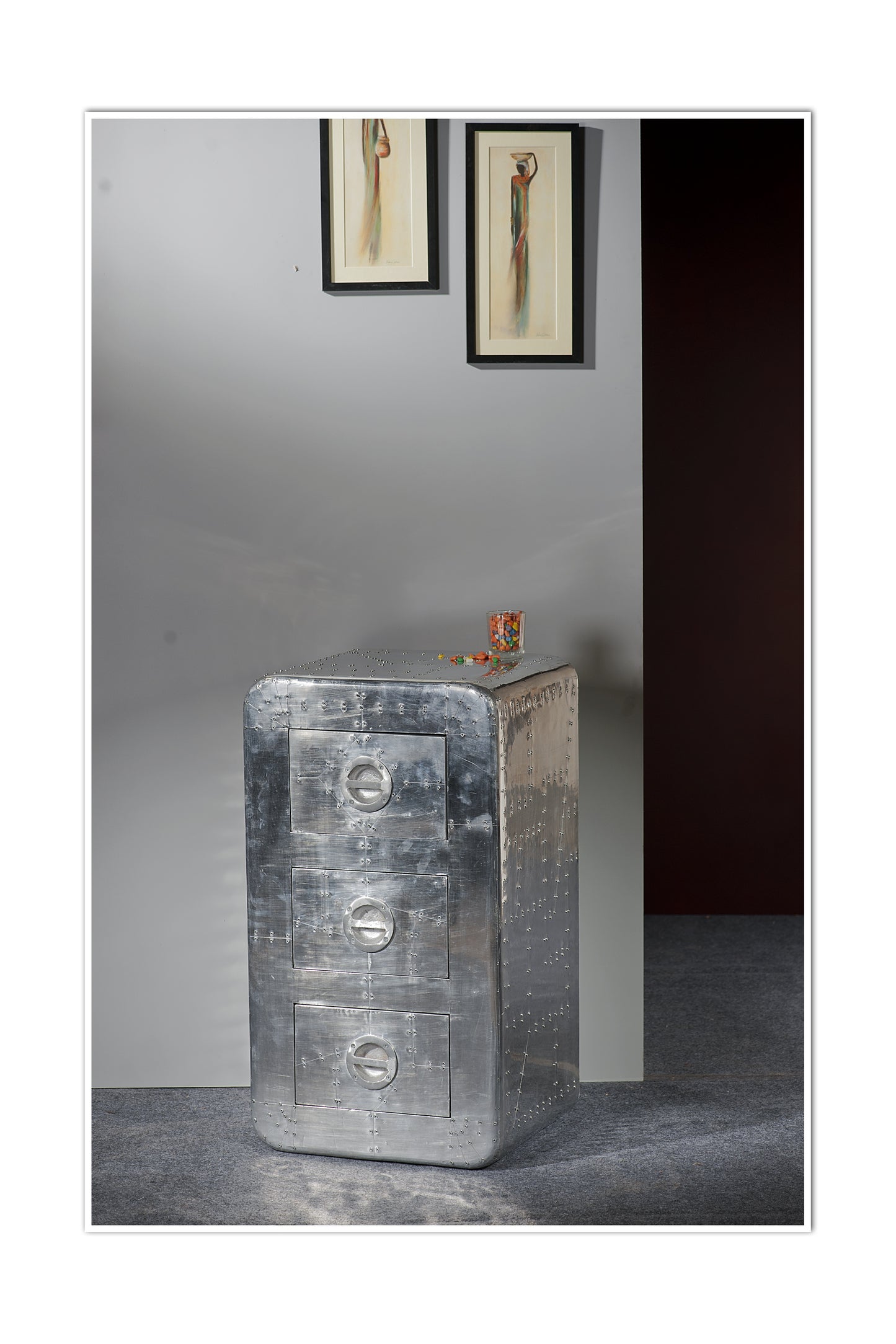 Kommode 3 Schubladen Schubladeninnenmasse 215x34x13 cm