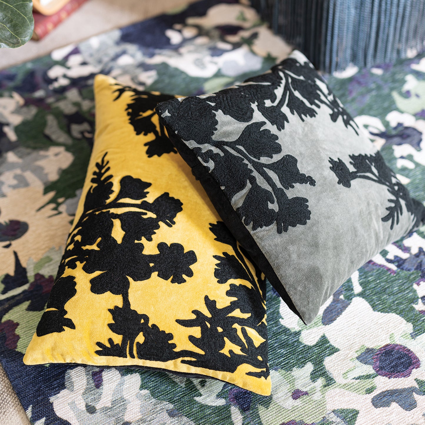 Besticktes Kissen Rosalie Brode Mirabelle 40 X 65