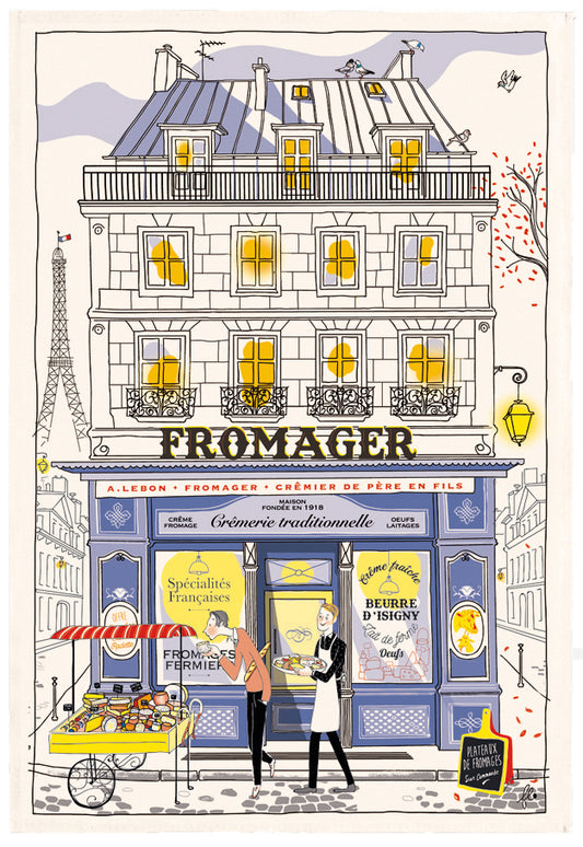 Geschirrtuch Façade Fromager Écru 48 X 72