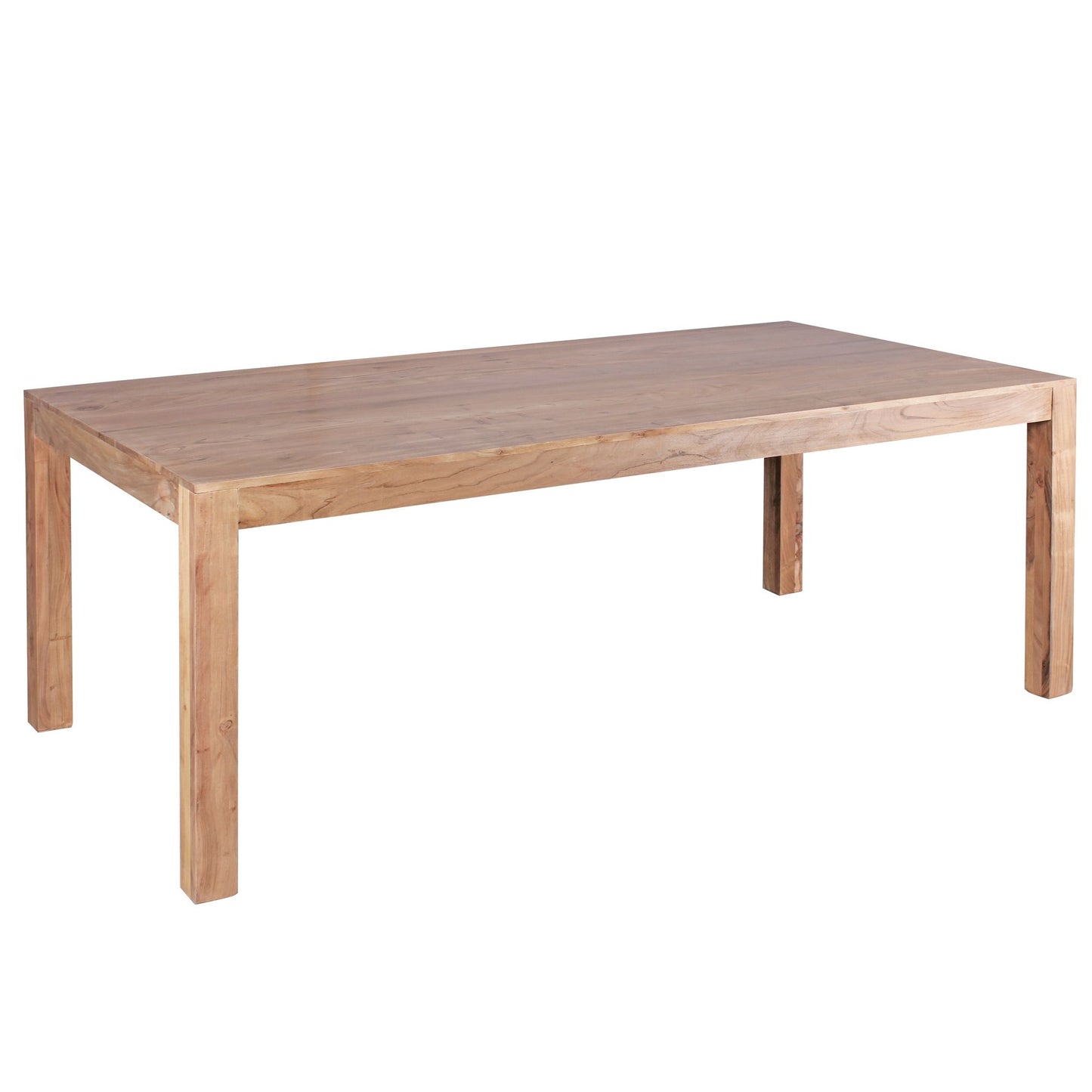 Esszimmertisch MUMBAI 200 mal 100 mal 76 cm Akazie Massivholz Esstisch Zeitlos Kuechentisch Rechteckig Holztisch Esszimmer Schlicht Grosser Speisetisch Holz